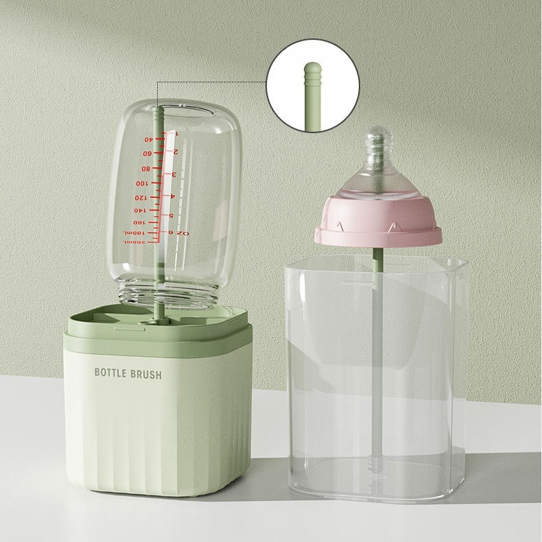 Portable Silicone Bottle Brush Set (Pink only)